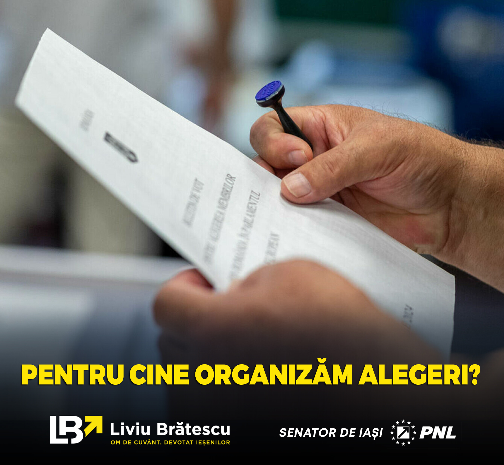 Pentru cine organizăm alegeri?