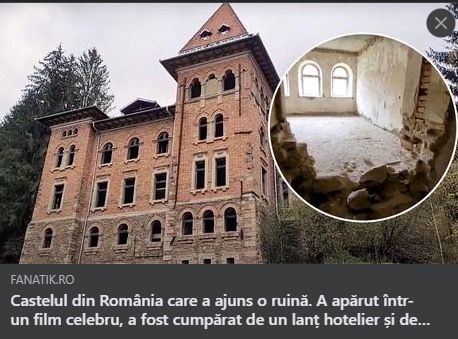 Casteluul de la Valea Dosului poate fi salvat prin proiectul de lege ,,Primul Monument Restaurat”